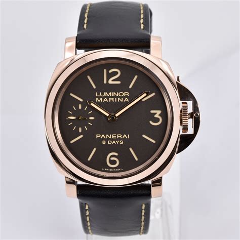 panerai luminor marina 8 days oro rosso price|panerai luminor marina titanium.